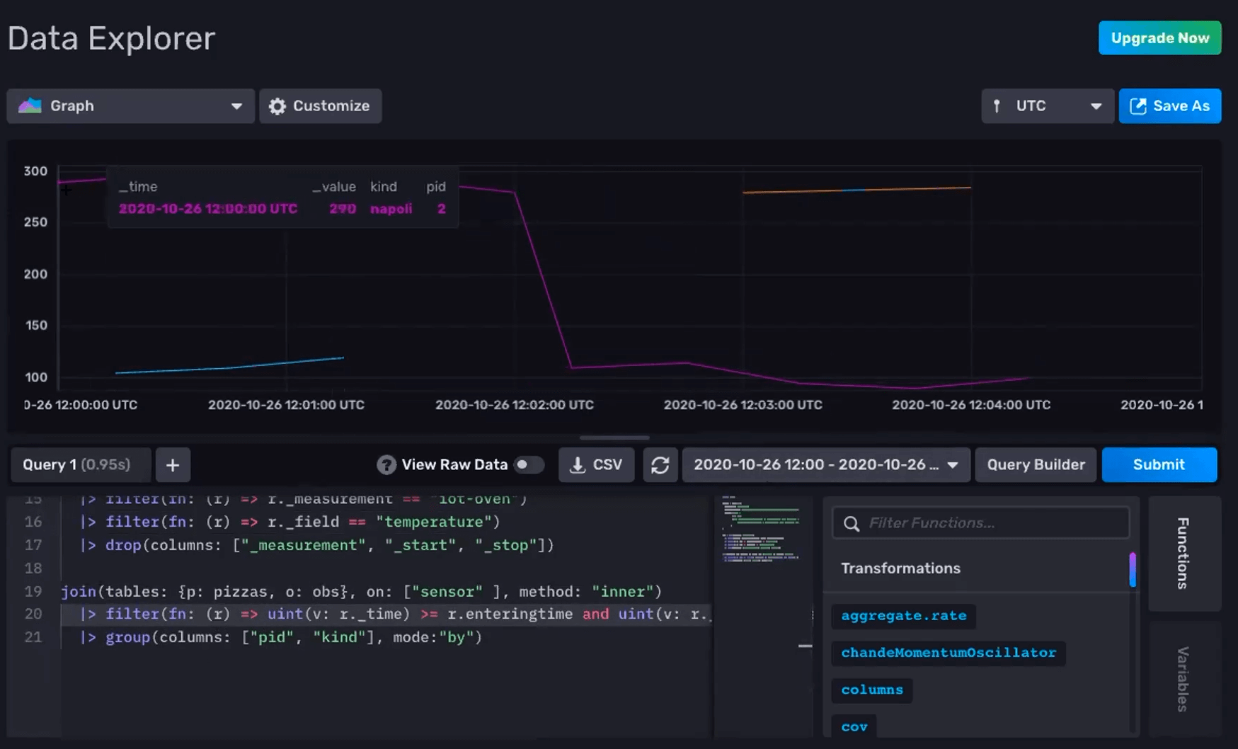 Data Explorer - flux